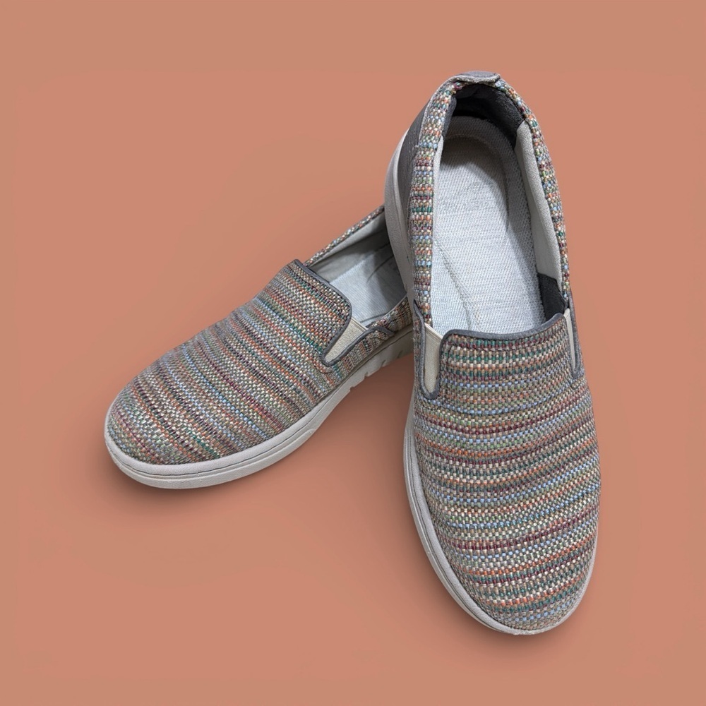 Dansko Belle Multicolor Stone Textured Slip-On Sneaker, EU 38/US 8.